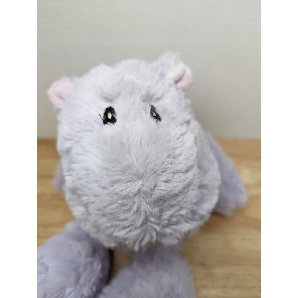 Cozy Hugs weighted stuffed animal toy pale purple Hippopotamus 11x4x2 inch